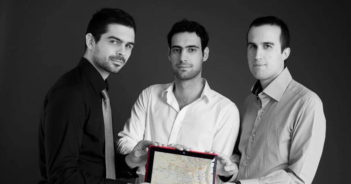 The three founders of Synovo Group in the early days of the company